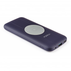 Батарея універсальна Vinga 10000 mAh Wireless QC3.0 PD soft touch purple (BTPB3510WLROP)