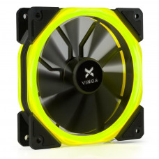 Кулер до корпусу Vinga LED fan-02 yellow