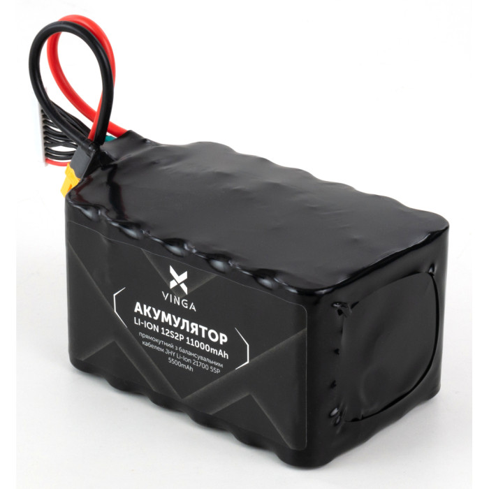 Акумуляторний блок Vinga Li-Ion 12S2P 11000mAh з балансувальним дротом (V12S2P-22000MAH)