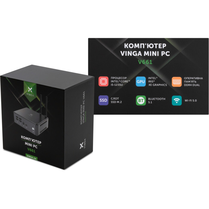 Комп'ютер Vinga Mini PC V661 (V6611235U.16256W1P)