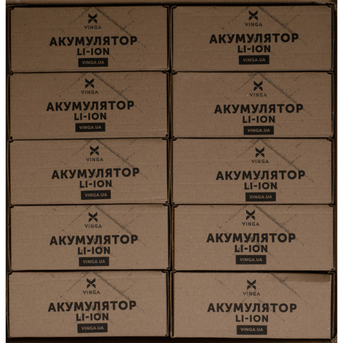 Акумуляторний блок Vinga Li-ion 6S3P 16500mAh коробка 10 шт. (JHY Li-Ion 21700 5500mAh) (V6S3P-10PCS-16500MAH)