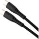 Дата кабель USB-C to USB-C 2.0m 60W Silicon Black Vinga (VCDCCC262SB)