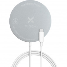 Зарядний пристрій Vinga Magnetic Wireless Charger 10W (VCHAMS)