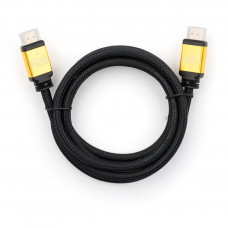 Кабель мультимедійний HDMI to HDMI 5 m metal V2.0 Vinga (VCPDCHDMI2VMM5BK)