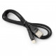 Дата кабель USB 2.0 AM to Lightning 1.0m cylindric nylon back Vinga (VCPDCLCANB1BK)