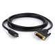 Кабель мультимедійний HDMI to DVI 24+1 3.0m Vinga (VCPHDMIDVI3)