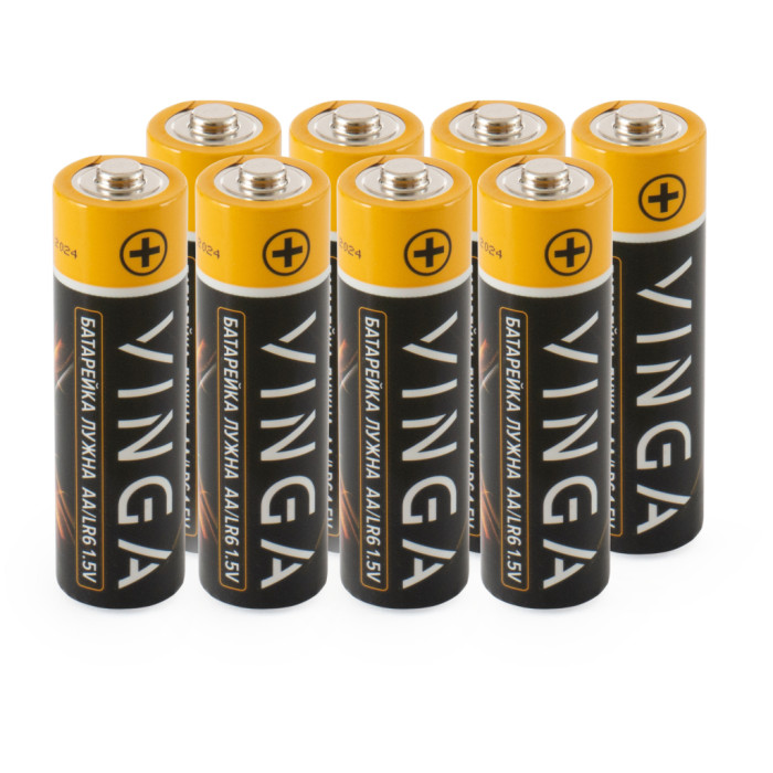 Батарейка AA LR6 Alkaline 8pcs Blister Vinga (VJABAA8)