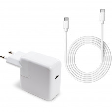 Блок живлення до ноутбуку Vinga Apple 30W 5V3A/9V3A/12V2.4A/14.5V2A/ 18V1.5A/20V1.5A USB-C (VPA-30-APP-C)