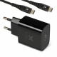 Зарядний пристрій Vinga PD Type-C 20W Charger black + Type-C 4A cable nylon (VWCPDCTCC)