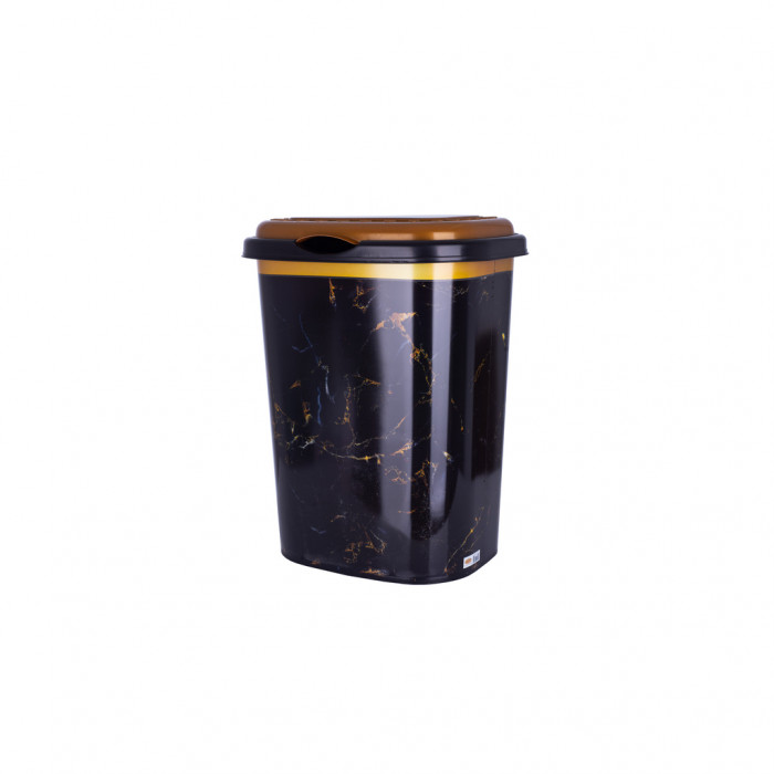 Кошик для білизни Violet House Decor Marble Black 55 л (0190 DECOR Marble BLACK 55 л)