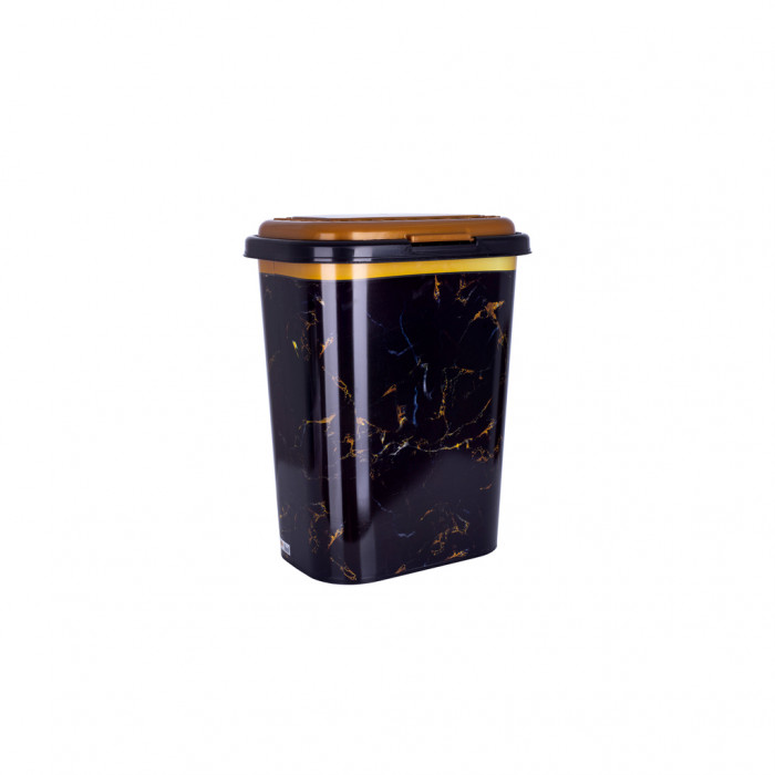Кошик для білизни Violet House Decor Marble Black 55 л (0190 DECOR Marble BLACK 55 л)