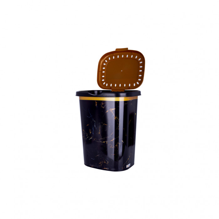 Кошик для білизни Violet House Decor Marble Black 55 л (0190 DECOR Marble BLACK 55 л)