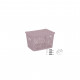 Кошик для зберігання Violet House 0402 №2 Ажур з кришкою Powder 7 л (0402 №2 Ажур PW з/кр. 7 л)
