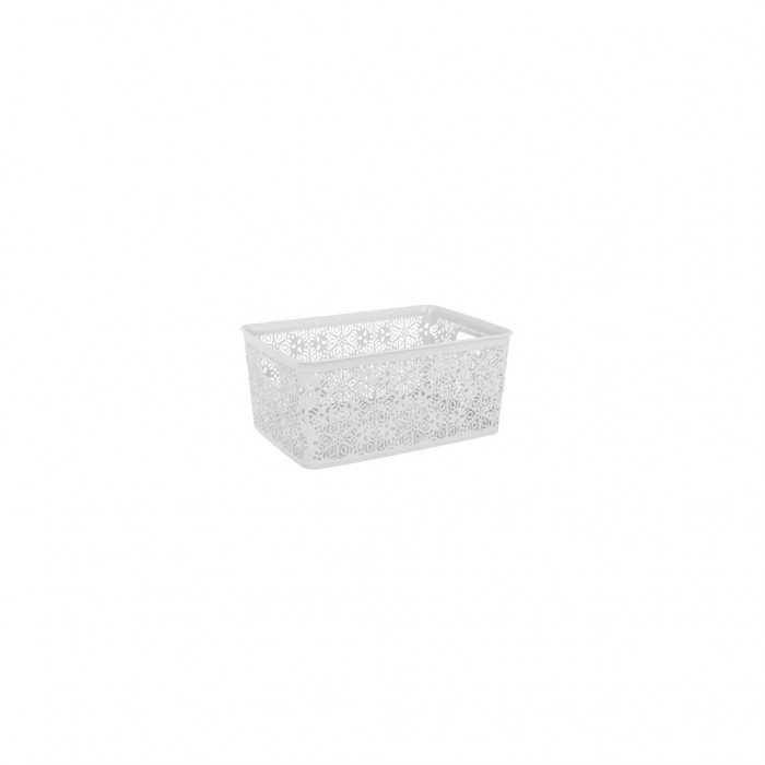 Кошик для зберігання Violet House 0501 1 Ажур White 5 л (0501 1 Ажур W б/кр. 5 л)