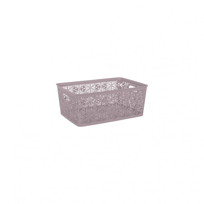 Кошик для зберігання Violet House 0504 4 Ажур Powder 14 л (0504 4 Ажур PW б/кр. 14 л)