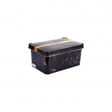 Контейнер для зберігання Violet House 0646 Decor Marble Black 5 л (0646 DECOR Marble Black з/кр. 5)
