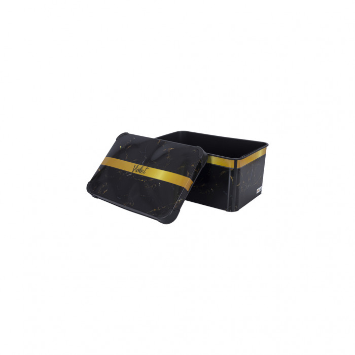 Контейнер для зберігання Violet House 0646 Decor Marble Black 5 л (0646 DECOR Marble Black з/кр. 5)