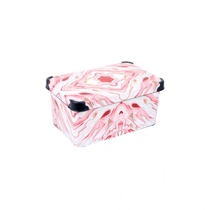 Контейнер для зберігання Violet House 0646 Decor Marble Red 5 л (0646 DECOR Marble Red з/кр. 5 л)