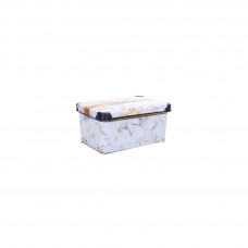 Контейнер для зберігання Violet House 0646 Decor Marble White 5 л (0646 DECOR Marble White з/кр. 5)