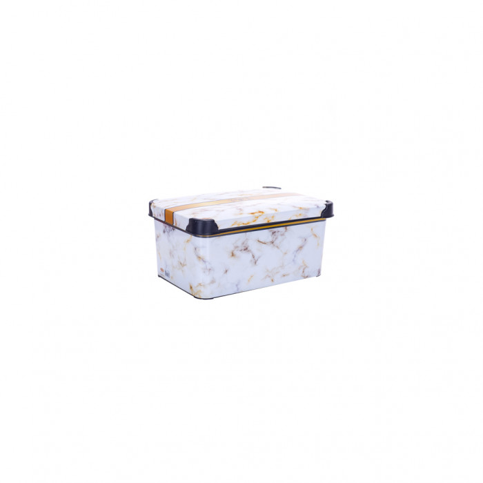 Контейнер для зберігання Violet House 0646 Decor Marble White 5 л (0646 DECOR Marble White з/кр. 5)
