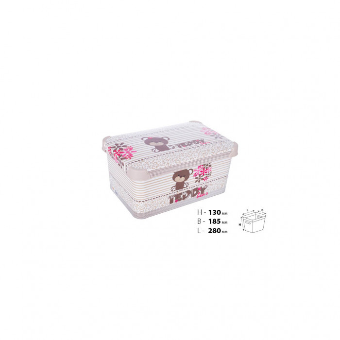 Контейнер для зберігання Violet House 0646 Decor Teddy 5 л (0646 DECOR TEDDY з/кр. 5 л)
