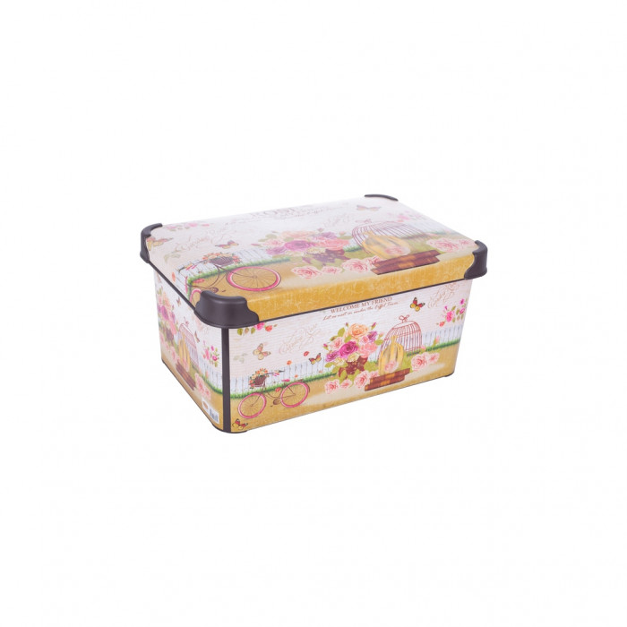 Контейнер для зберігання Violet House 0647 Decor New Rose 10 л (0647 DECOR NEW ROSE з/кр. 10 л)
