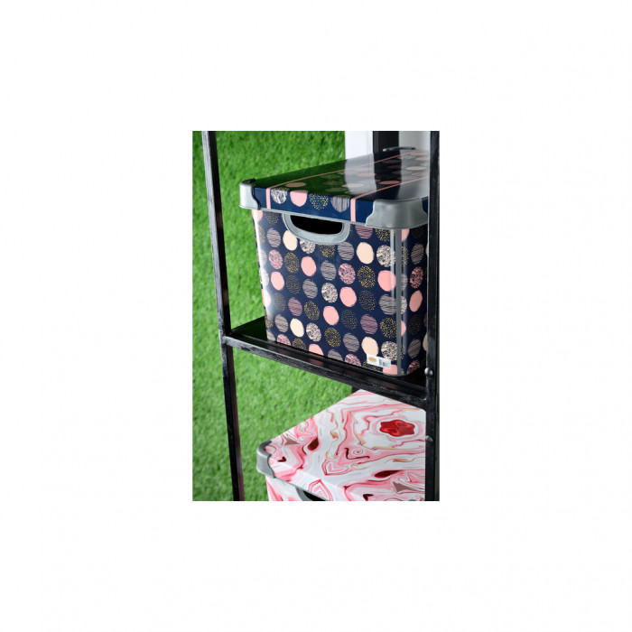 Контейнер для зберігання Violet House 0647 Decor Polka Dot 10 л (0647 DECOR Polka dot)
