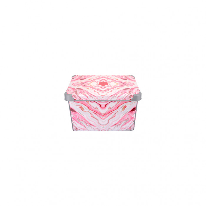 Контейнер для зберігання Violet House 0648 Decor Red Murble 20 л (0648 DECOR RED MURBLE з/кр. 20 л)