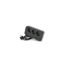 Мережевий фільтр живлення Voltronic F09U, 3 роз EU, 4USB Black (F09U-Black)
