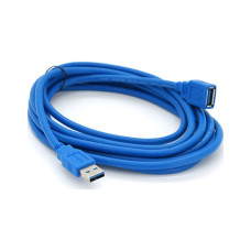 Дата кабель USB 3.0 AM/AF 3.0m blue Voltronic (YT-3.0AM\AF-3.0BL)