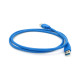 Дата кабель USB 3.0 AM/AM 1.5m blue Voltronic (YT-3.0AM+AM-1.5)