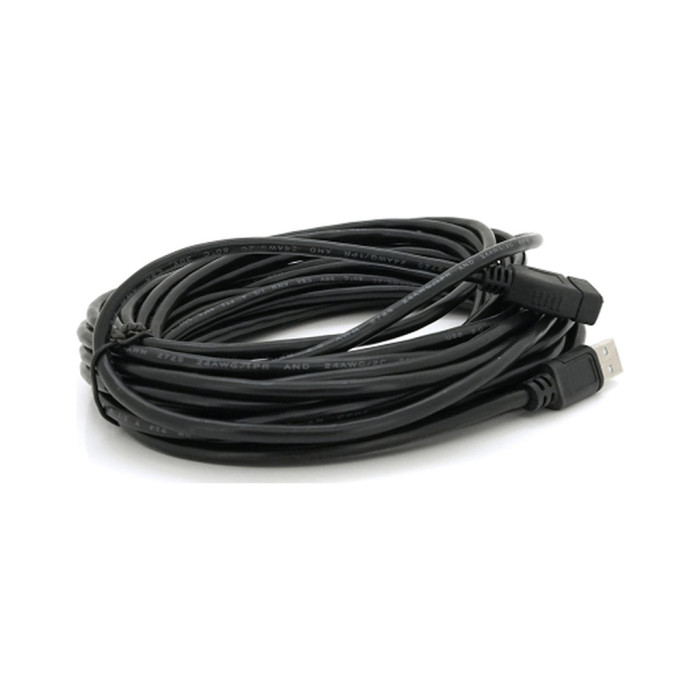 Дата кабель USB 2.0 AM/AF 10.0m ferrite black Voltronic (YT-AM/AF-10BL)