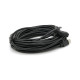 Дата кабель USB 2.0 AM/AF 10.0m ferrite black Voltronic (YT-AM/AF-10BL)