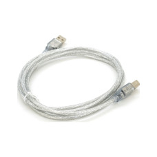 Кабель для принтера USB 2.0 AM/BM 1.8m transparent Voltronic (YT-AM/BM-1.8T)