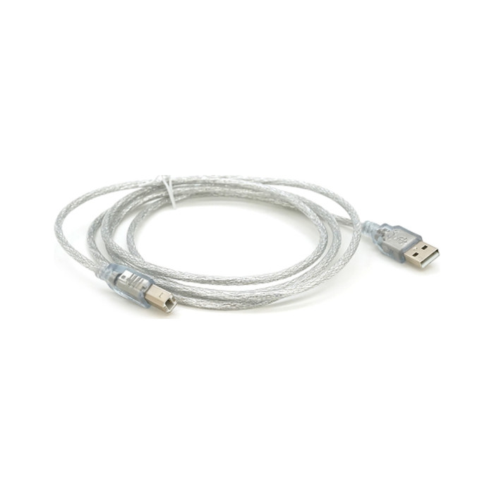 Кабель для принтера USB 2.0 AM/BM 1.8m transparent Voltronic (YT-AM/BM-1.8T)