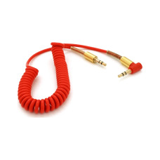 Кабель мультимедійний 3.5mm M to 3.5mm M 1.5m 90° corner red Voltronic (YT-AUXSGJ(M)/(M)-1.5-R)