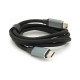 Дата кабель USB-C to USB-C 1.0m USB 3.2 Gen2 100W 10Gbps 4K60Hz black Voltronic (YT-TC-TC-B-1m)