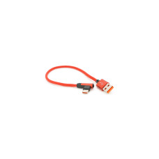Дата кабель USB 2.0 AM to USB-C 0.25m QC3.0 PD 90° corner braided red Voltronic (YT-USB-TypeC-2.0m/R)