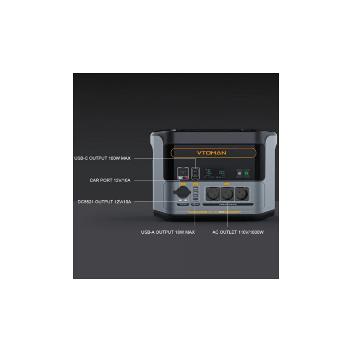 Зарядна станція Vtoman FlashSpeed 1000 PB-85 1000W 828Wh (FlashSpeed 1000)