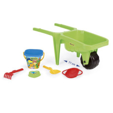 Іграшка для піску Wader Візок для піску Гігант з набором до піску зелений (74811)