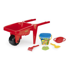 Іграшка для піску Wader Візок для піску Гігант з набором до піску червоний (74812)