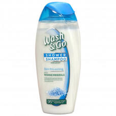 Шампунь Wash&Go 2 в 1 Захист шкіри з морськими мінералами 250 мл (8008970053141)