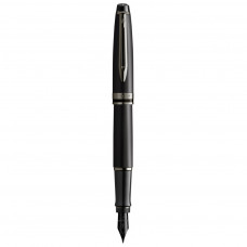 Ручка пір'яна Waterman EXPERT Metallic Black Lacquer RT  FP F (10 046)