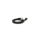 Патч-корд 1м UTP cat.7, CU, RJ45, плоский, black Weepda (PCMF-CU7/1.0Bk)