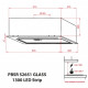 Витяжка кухонна Weilor PBSR 52651 GLASS WH 1300 LED Strip