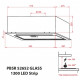 Витяжка кухонна Weilor PBSR 52652 GLASS FBL 1300 LED Strip