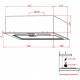 Витяжка кухонна Weilor PBS 52300 GLASS BL 1000 LED Strip