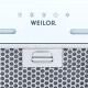 Витяжка кухонна Weilor PBS 52300 GLASS WH 1000 LED Strip