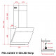 Витяжка кухонна Weilor PDL 62304 WH 1100 LED Strip