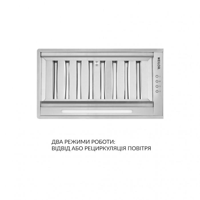 Витяжка кухонна Weilor PPE 5265 SS 1250 LED Strip
